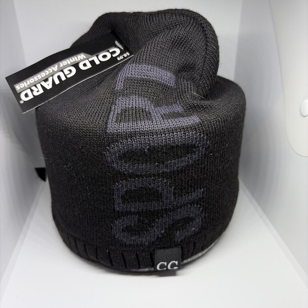 Cold Guard Winter Accessories Women's/mens Hat Black N Gray New